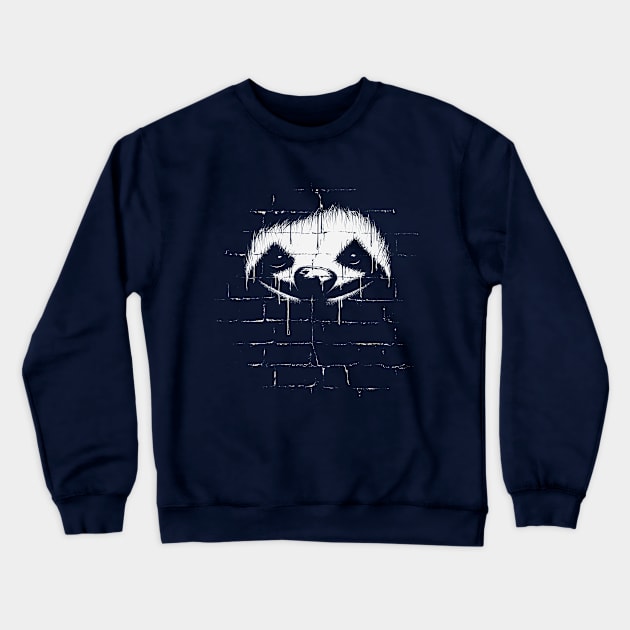 Urban Sloth Street Art Halloween Crewneck Sweatshirt by SkizzenMonster